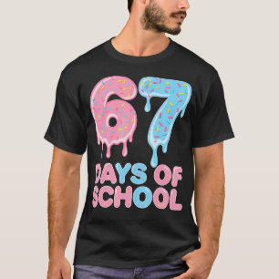 Camiseta 67 Días De Colegio Goteo Divertido 6-7 Meme Helado