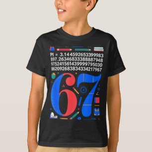 Camiseta 67 Días De Escuela Maestro Niño Niño 67 Matemática