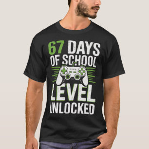 Camiseta 67 Días de Nivel Escolar Desbloqueado retro