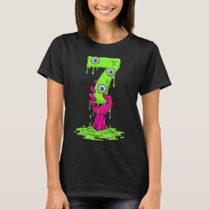 Camiseta 67 Disfraz de Halloween Número Divertido 7 Siete M