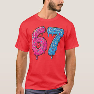 Camiseta 67 Disfraz Seis Siete Meme Número 6 7 En él Juvent