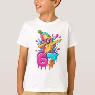 Camiseta 67 divertido béisbol haciendo dab con banana 6 7 g