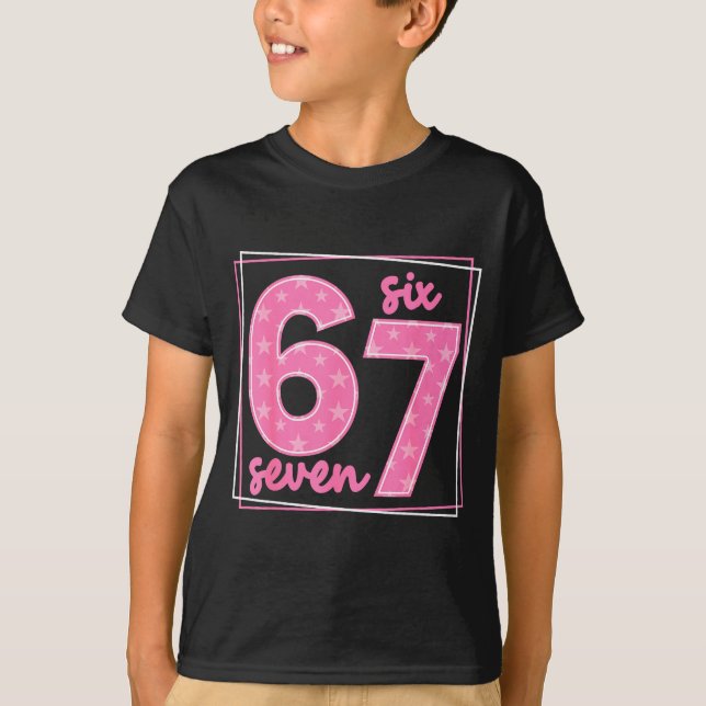 Camiseta 67 divertido número 67 meme de cumpleaños  (Anverso)