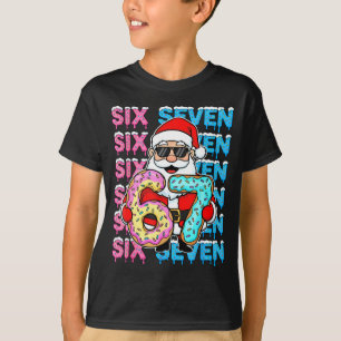Camiseta 67 Donut Navidad Divertido Seis Siete Meme Santa N