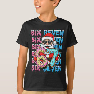 Camiseta 67 Donut Navidad Divertido Seis Siete Meme Santa N