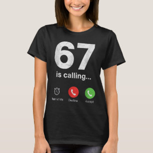 Camiseta 67 está llamando divertido meme de argot de Gen Z