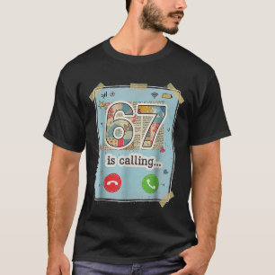 Camiseta 67 está llamando divertido meme de argot Gen Z pan