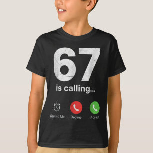 Camiseta 67 está llamando divertido meme de jerga Gen Z pan