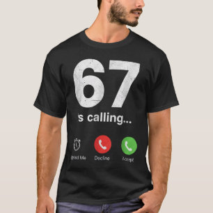Camiseta 67 está llamando divertido meme de jerga Gen Z pan