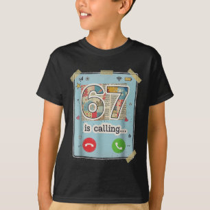 Camiseta 67 está llamando divertido meme de jerga Gen Z pan