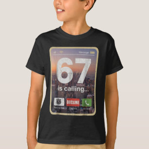 Camiseta 67 está llamando divertido meme de jerga Gen Z pan