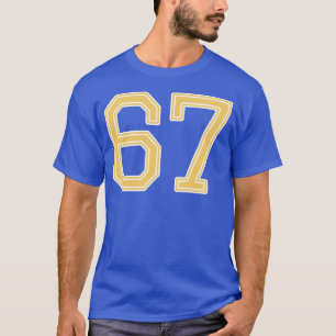 Camiseta 67 Estilo Universitario Retro Vintage