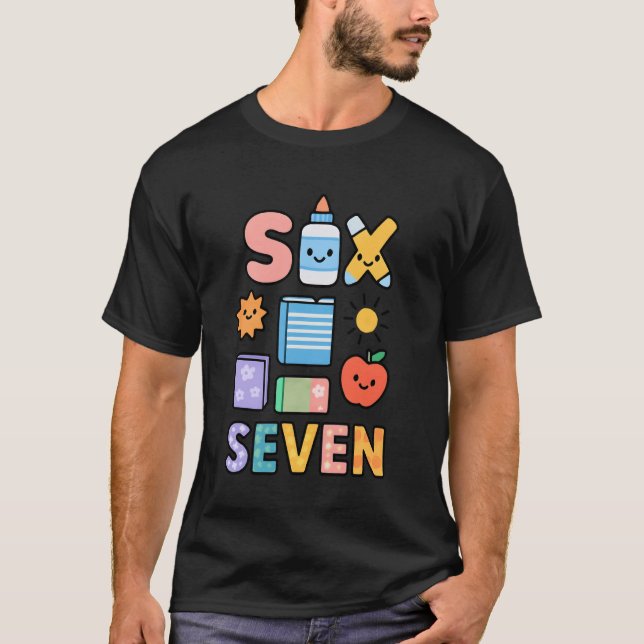 Camiseta 67 Funny Trending Meme Saying 6 7 Men Women Kids K (Anverso)