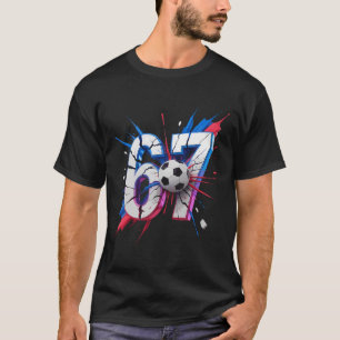 Camiseta 67 Fútbol Golpe Número Sesenta Y Siete Impacto Cum