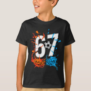Camiseta 67 Fútbol Seis Siete Fútbol 6 7 Niños Niñas T S
