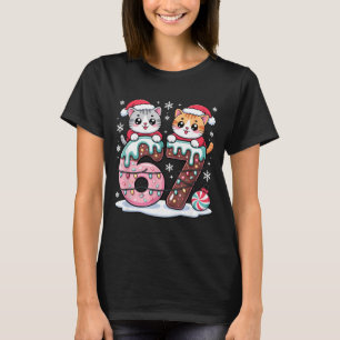 Camiseta 67 Gatos Kawaii Divertidos Meme Navidad Helado Got