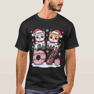 Camiseta 67 Gatos Kawaii Divertidos Meme Navidad Helado Got