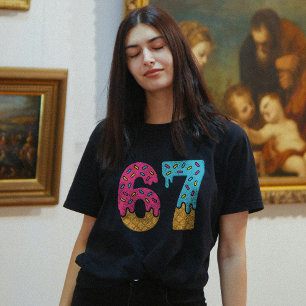 Camiseta 67 Gracioso Meme Ice Cream Seis Siete Gen Alpha