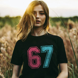 Camiseta 67 Gracioso Meme Seis Siete Gen Alpha