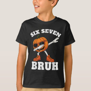 Camiseta 67 Halloween Divertido Seis Siete Bruh Meme Brainr