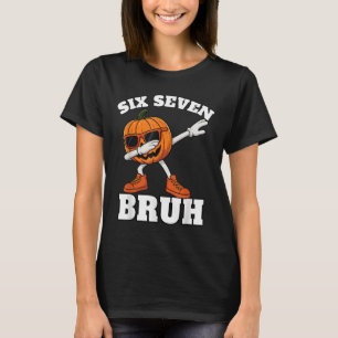 Camiseta 67 Halloween Divertido Seis Siete Bruh Meme Brainr