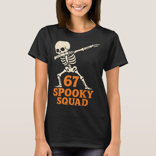 Camiseta 67 Halloween Meme 6 7 Números Seis Siete Niños Div (Anverso)