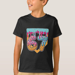 Camiseta 67 Helado Drip Meme Seis Siete Argot Gen Alpha