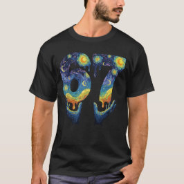 Camiseta 67 Helado Goteante Noche Estrellada De Van Gogh Di