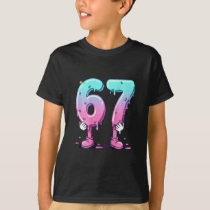 Camiseta 67 Helado Goteo (ck) Seis Siete Meme Para Gen Alfa