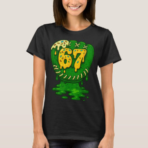 Camiseta 67 Helado Goteo Divertido Seis Siete Béisbol 
