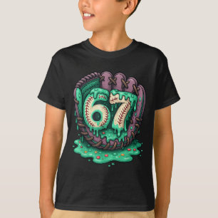 Camiseta 67 Helado Goteo Divertido Seis Siete Béisbol