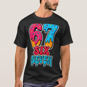 Camiseta 67 Helado Goteo Divertido Seis Siete Gen Alfa Meme