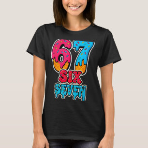 Camiseta 67 Helado Goteo Divertido Seis Siete Gen Alpha Mem
