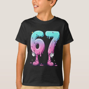 Camiseta 67 Helado Goteo (frontal) Seis Siete Meme para la 