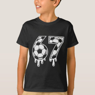 Camiseta 67 Helado Goteo Fútbol Gen Alfa Seis Siete Meme