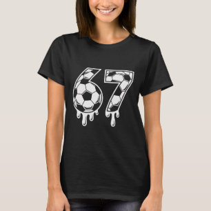 Camiseta 67 Helado Goteo Fútbol Gen Alfa Seis Siete Meme 