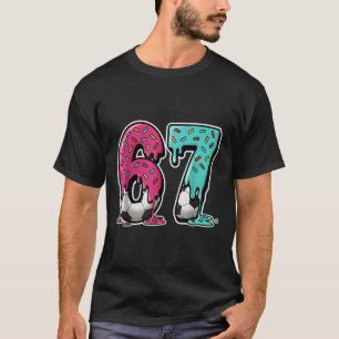 Camiseta 67 Helado Goteo Fútbol Gen Alpha jerga Seis Siete