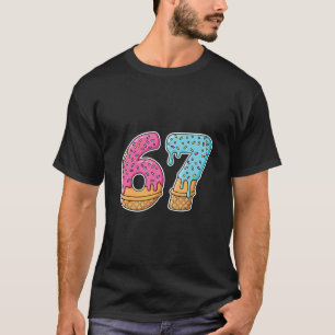 Camiseta 67 Helado Goteo Meme Divertido Seis Siete Gen Alfa