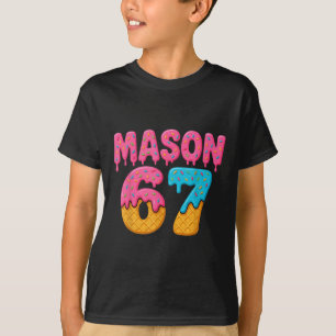 Camiseta 67 Helado Goteo Meme Divertido Seis Siete Gen Alph