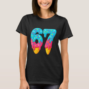 Camiseta 67 Helado Goteo Meme Divertido Seis Siete Gen Alph