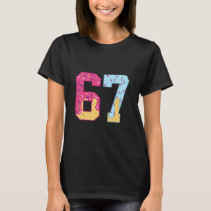 Camiseta 67 Helado Goteo Meme Seis Siete Argot Gen Alpha 1