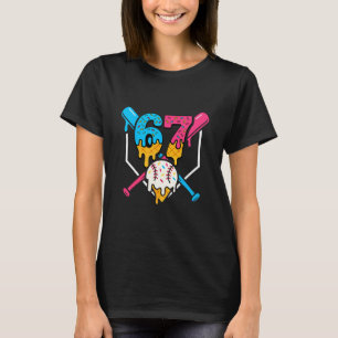 Camiseta 67 Helado Goteo Vender Meme Seis Siete Gen Alpha S