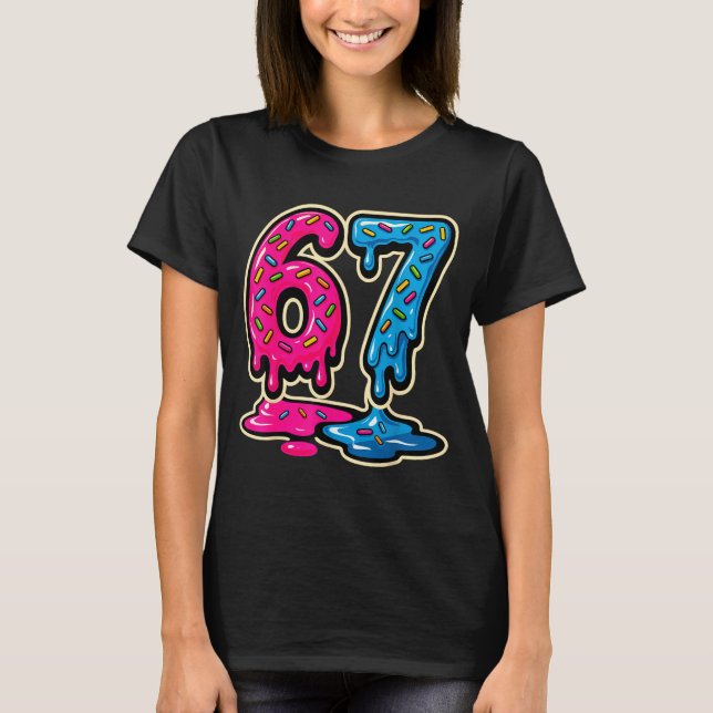 Camiseta 67 Helado Meme Seis Siete  (Anverso)
