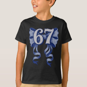 Camiseta 67 Lazo Coqueto 6 7 Meme Lazo Toile Adorable Para