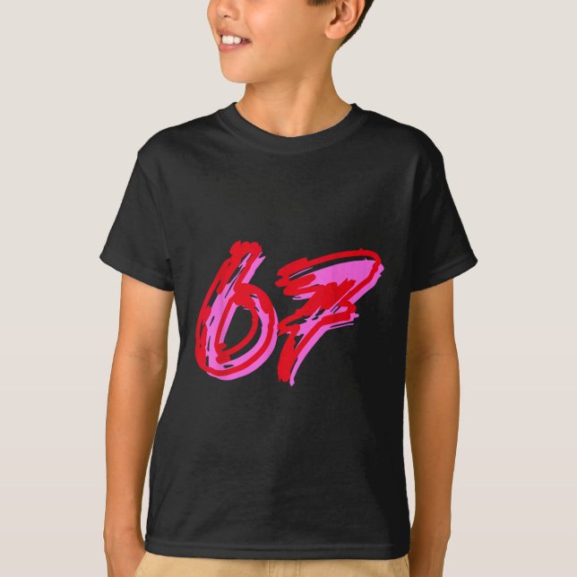 Camiseta 67 Meme  (Anverso)
