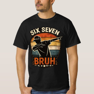 Camiseta 67 Meme 6 7 Números Dabbing Seis Siete Bruh