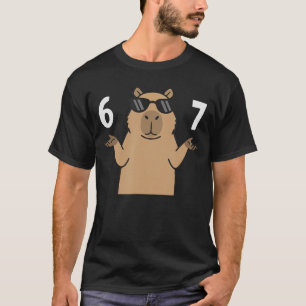 Camiseta 67 Meme Capybara 6 7 Gestos con las Manos Lenguaje