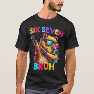 Camiseta 67 Meme Capybara Seis Siete Bruh Capybara Niños Ch