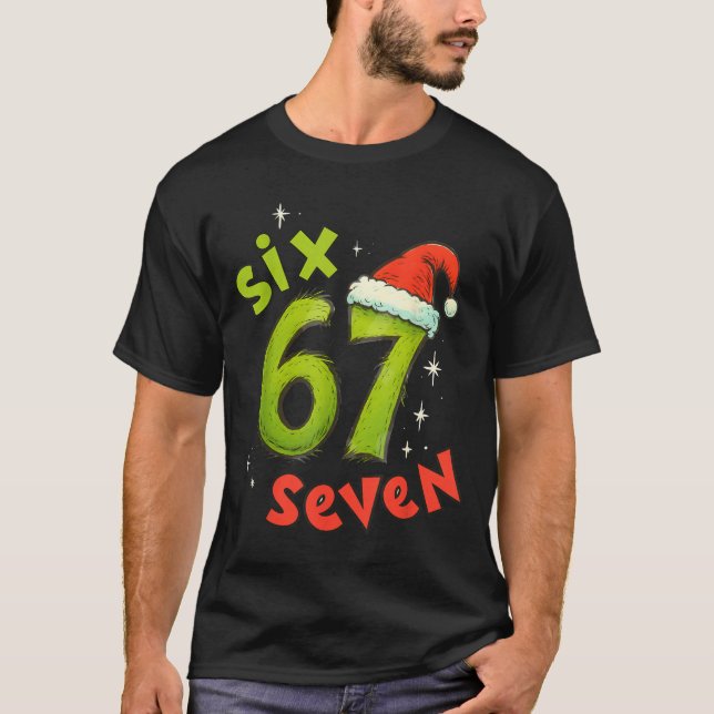 Camiseta 67 Meme Christmas Six Seven Xmas Men Women Boys Gi (Anverso)