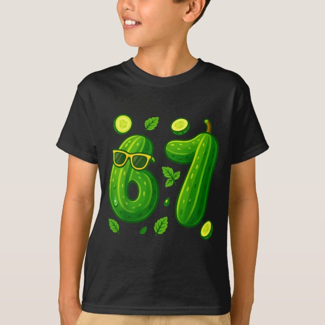 Camiseta 67 Meme Ckle Divertido Seis Siete Cuber 6 7 Gen Al (Anverso)